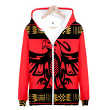 Red Thunderbird Native American Design All Over Hoodie