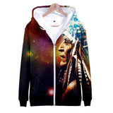 Galaxy Chief Painting Native American All Over Hoodie - Powwow Store