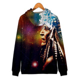 Galaxy Chief Painting Native American All Over Hoodie - Powwow Store