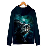 Turquoise Mystery Wolf Native American All Over Hoodie no link - Powwow Store