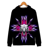 Bison Pink Arrow Native American Exclusive All Over Hoodie - Powwow Store