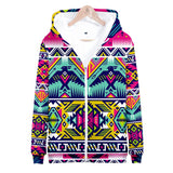 Thunder Bird Pattern Native American All Over Hoodie - Powwow Store