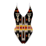 Powwow Store gb nat00062 01 tribe design native american women s one piece high cut swimsuit