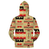 GB-NAT00046-3HOO-03 Light Brown Native Tribes Pattern Native American All Over Hoodie