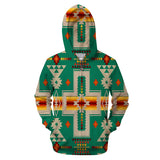 Powwow Store gb nat00062 3hoo 08 green tribe design native american all over hoodie