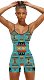 Powwow Store gb nat00046 01 blue native tribes pattern basic fitted unitard romper