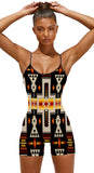 Powwow Store gb nat00062 01 tribe design basic fitted unitard romper