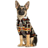 Black Tribe Border Native American Fashion Dog Zip-Up Hoodie - Powwow Store