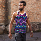 Powwow Store gb nat00380 purple tribe pattern mens all over print tank