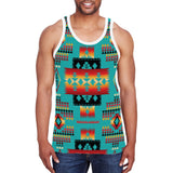 GB-NAT00046-01 Blue Native Tribes Pattern Native  Men's All Over Print Tank