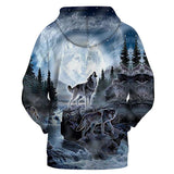 Wolf Native American All Over Hoodie no link - Powwow Store