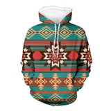 GB-NAT00320 Ethnic Ornament Seamless Pattern Native American All Over Hoodie