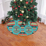 Powwow Store gb nat00046 01 blue native pattern native christmas tree skirt 1