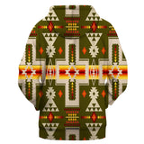 Powwow Store nat00062 3hoo12 dark green tribe design native american all over hoodie