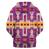 Powwow Store gb nat00062 3hoo07 light purple tribe design native american all over hoodie