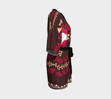 Bison Brown Native American Kimono Robe