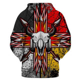 Bison Arrow 3D Hoodie Pullover – Native American Clothing - ProudThunderbird