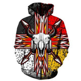 Bison Arrow 3D Hoodie Pullover – Native American Clothing - ProudThunderbird