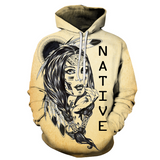 Native Women All Over Hoodie no link - Powwow Store