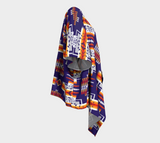 Purple Native Tribes Pattern Native American Draped Kimono - Powwow Store