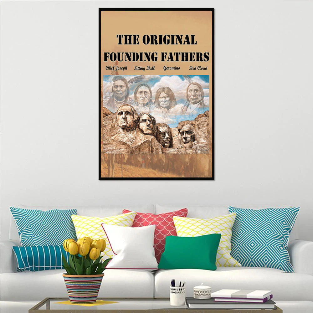 Powwow StoreCV02 Native American Founding Fathers Canvas