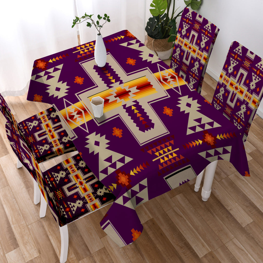 Powwow Store gb nat00062 09 purrple tribe design native american tablecloth