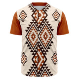 Ethnic Abstract Seamless Native American Baseball Jersey - Powwow Store