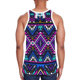 Powwow Store gb nat00380 purple tribe pattern mens all over print tank