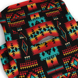 Black Native Tribes Pattern Native American Fashion Dog Zip-Up Hoodie - Powwow Store