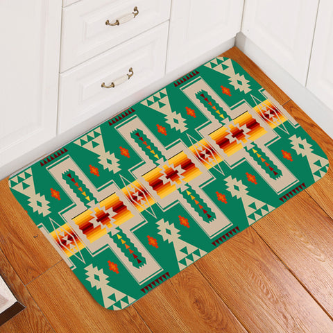 GB-NAT00062-08 Green Tribe Design Native American Doormat