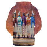 Powwow Store gb nat00350 five chief native american 3d hoodie