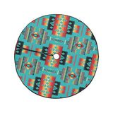 Powwow Store gb nat00046 01 blue native pattern native christmas tree skirt 1