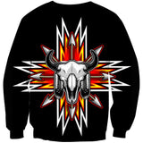 Bison Red Arrow Native American Exclusive 3D Sweatshirt - ProudThunderbird