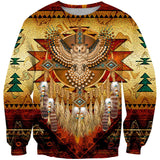 Owl Dreamcatcher Native American Pride Sweatshirt - Powwow Store