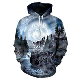 Wolf Native American All Over Hoodie no link - Powwow Store