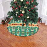 Powwow Store gb nat00062 08 light green design native christmas tree skirt