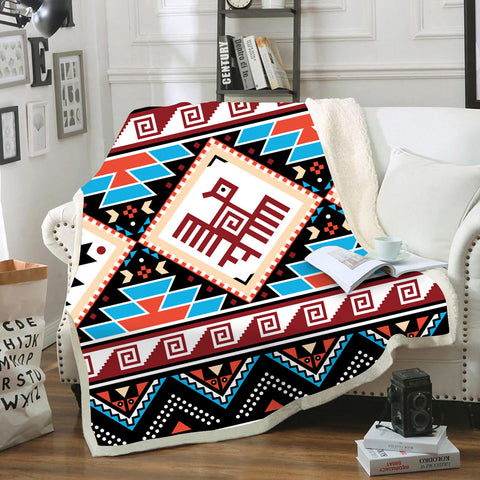 Powwow StoreBLK0018  Pattern Tribal  Native Blanket