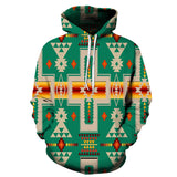 Powwow Store gb nat00062 3hoo 08 green tribe design native american all over hoodie