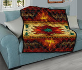 Southwest Brown Symbol Native American Premium Quilt - Powwow Store