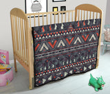 GB-NAT00586 Tribal Pattern Elephants Premium Quilt