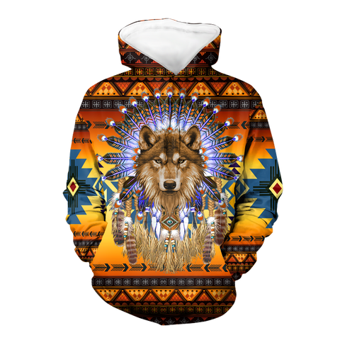 GB-NAT00647 Pattern Mandala Native 3D Hoodie