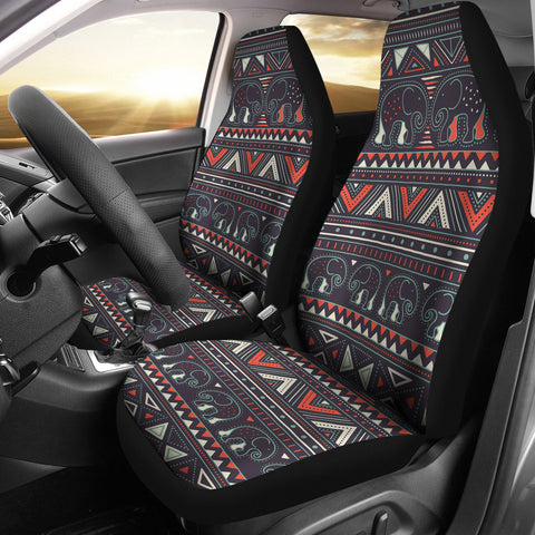 GB-NAT00586 Tribal Pattern Elephants Car Seat Cover