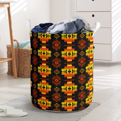 Powwow StoreGBNAT0072006 Pattern Native Laundry Basket