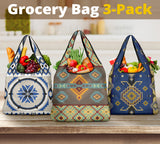 Pattern Grocery Bag 3-Pack SET 54