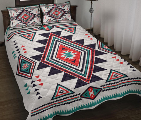 United Symbol Southwest  Pattern Native American Quilt Bed Set - Powwow Store