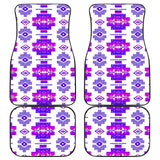 Powwow StoreGBNAT0072010 Pattern Front And Back Car Mats (Set Of 4)