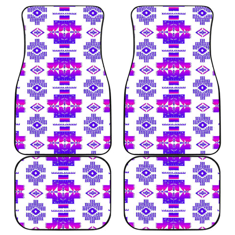 Powwow StoreGBNAT0072010 Pattern Front And Back Car Mats (Set Of 4)