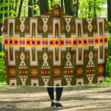 Powwow Store gb nat00062 12 green design native hooded blanket