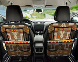 GB-NAT00062-10 Light Brown Tribe Car Back Seat Organizers