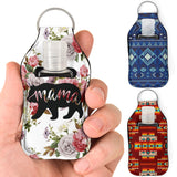 Native Pattern Sanitizer Bottle Keychains SET 16